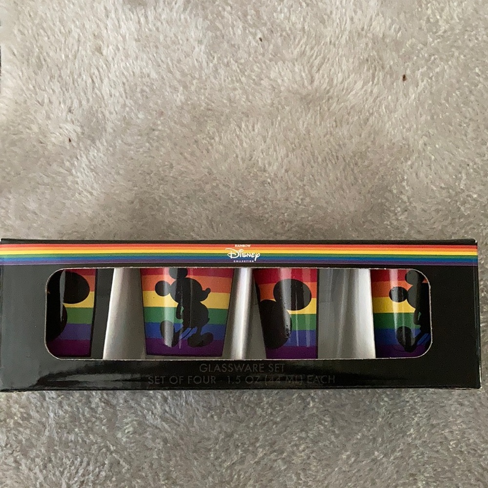 Disney pride shot glasses brand new